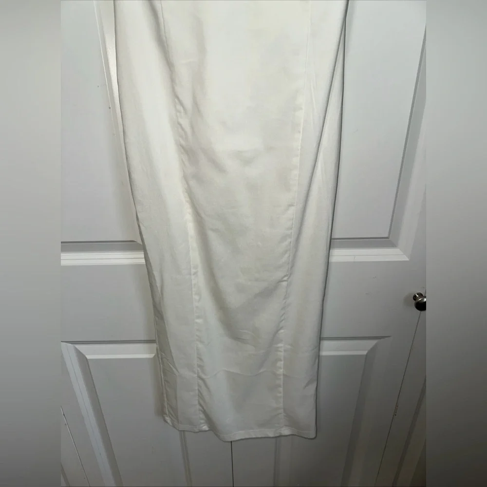 Forever 21 Lightweight Strapless Bodycon Midi Dress M White NWT